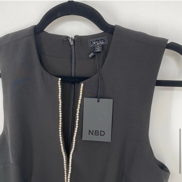 NBD Phineas Rhinestone Mini Dress Black - Picture 4 of 13